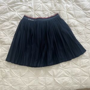 Wilson Dark Blue Pleated Skater Skirt